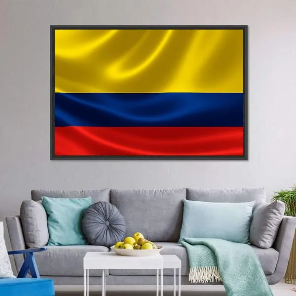 Flag Of Colombia Canvas Wall Art