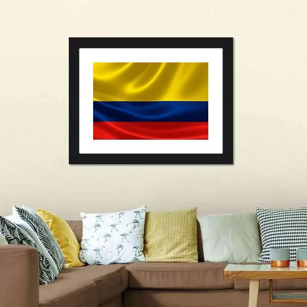 Flag Of Colombia Canvas Wall Art