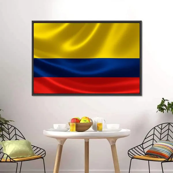 Flag Of Colombia Canvas Wall Art