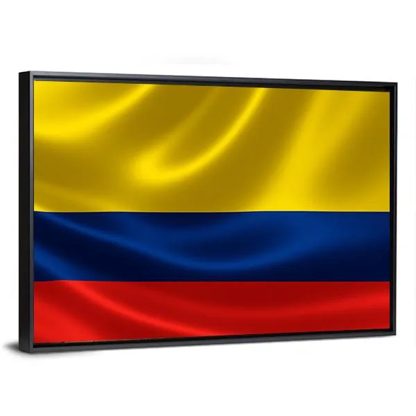 Flag Of Colombia Canvas Wall Art