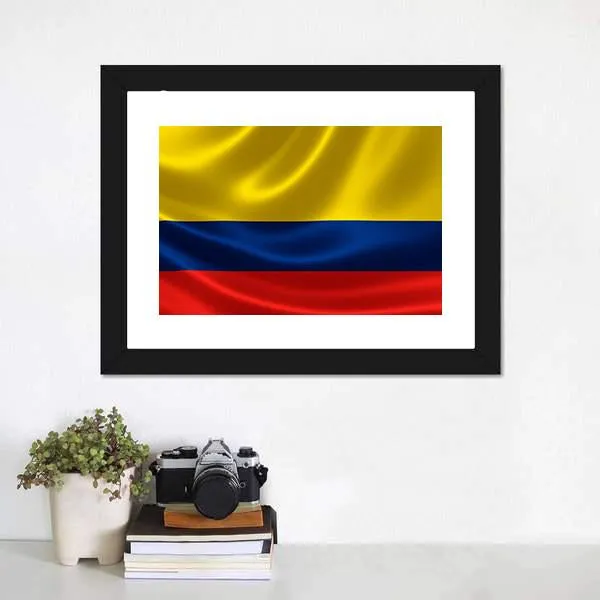 Flag Of Colombia Canvas Wall Art