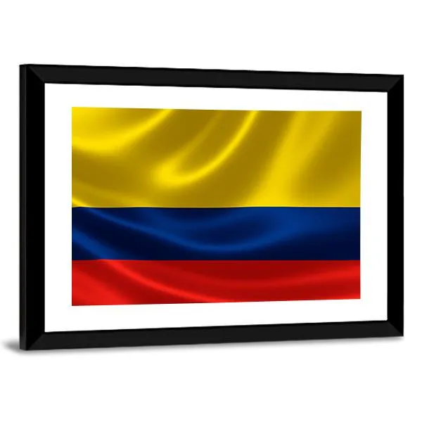 Flag Of Colombia Canvas Wall Art