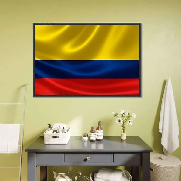 Flag Of Colombia Canvas Wall Art