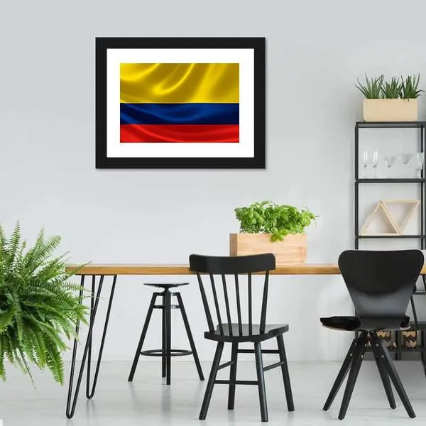 Flag Of Colombia Canvas Wall Art