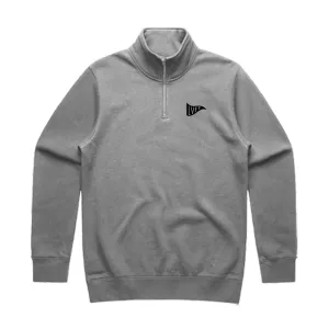 Flag Post Quarter Zip - Grey