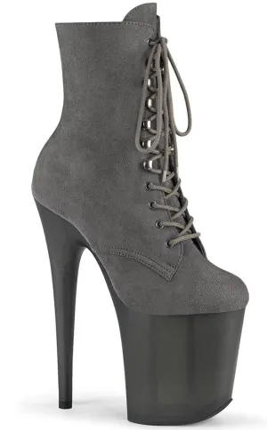 FLAMINGO-1020FST Grey Suede Ankle Boots