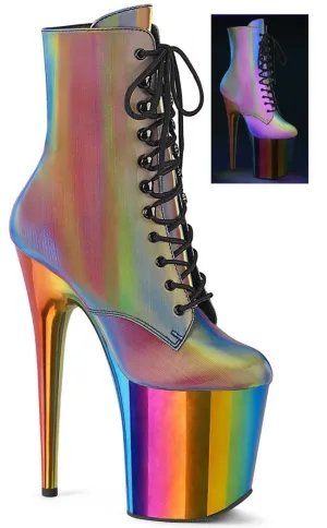 FLAMINGO-1020RC Rainbow Reflective Ankle Boots