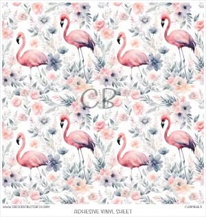 Flamingo 8 Printed Vinyl Sheet