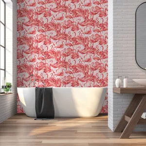 Flamingo Peel and Stick Wallpaper