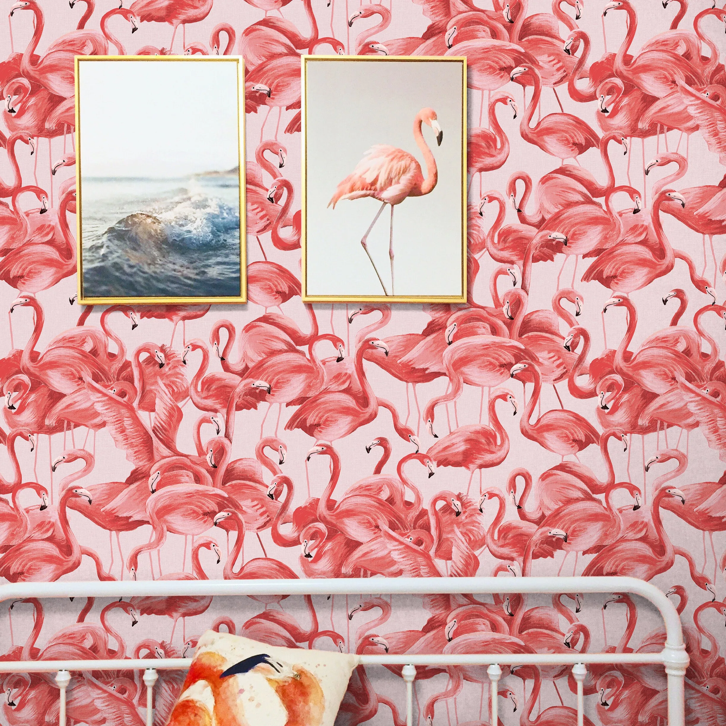 Flamingo Peel and Stick Wallpaper