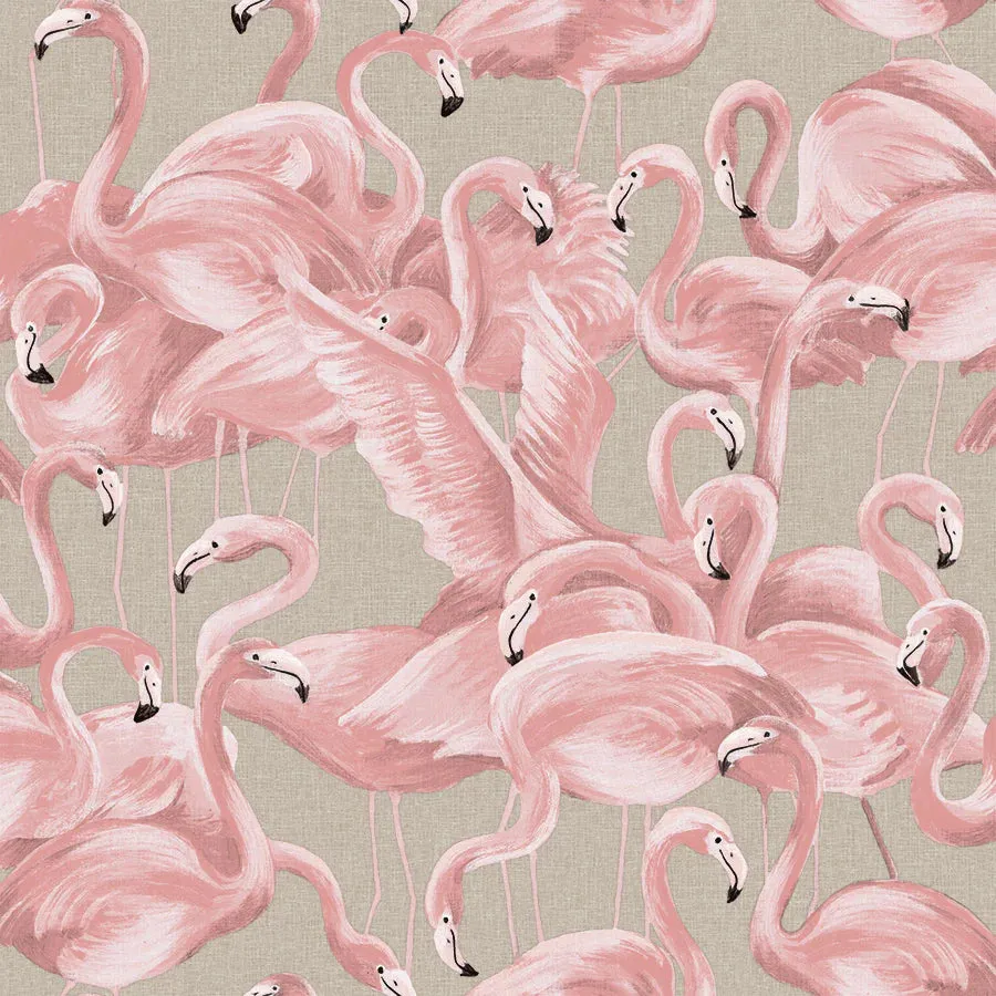 Flamingo Peel and Stick Wallpaper