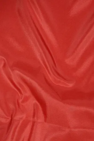 Flamingo Red Taffeta Silk Fabric