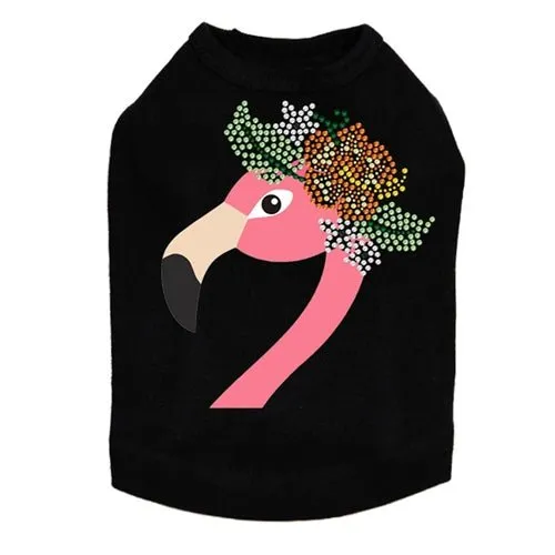 Flamingo with Flowers Tank in Many Colors