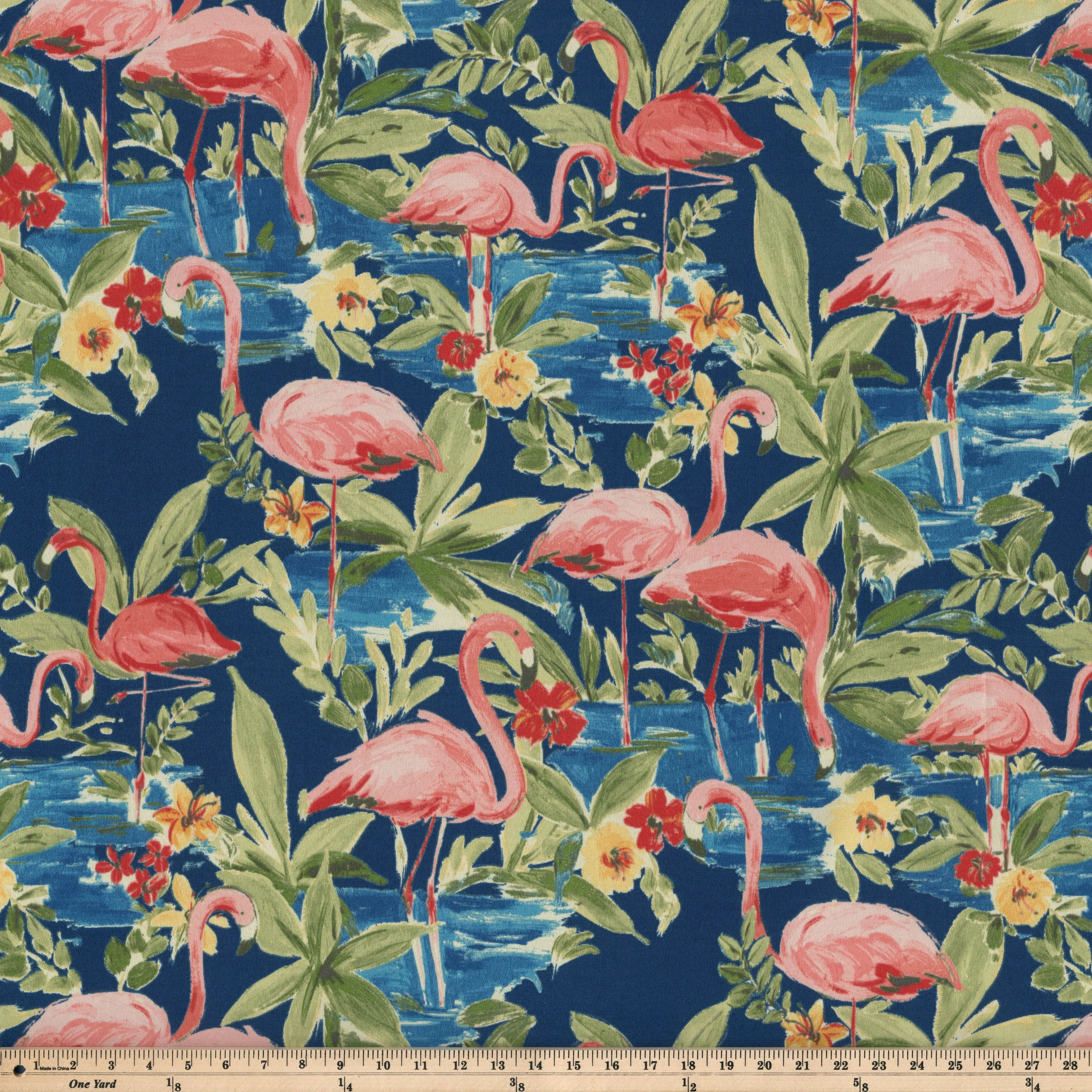 Flamingoing Lagoon Fabric