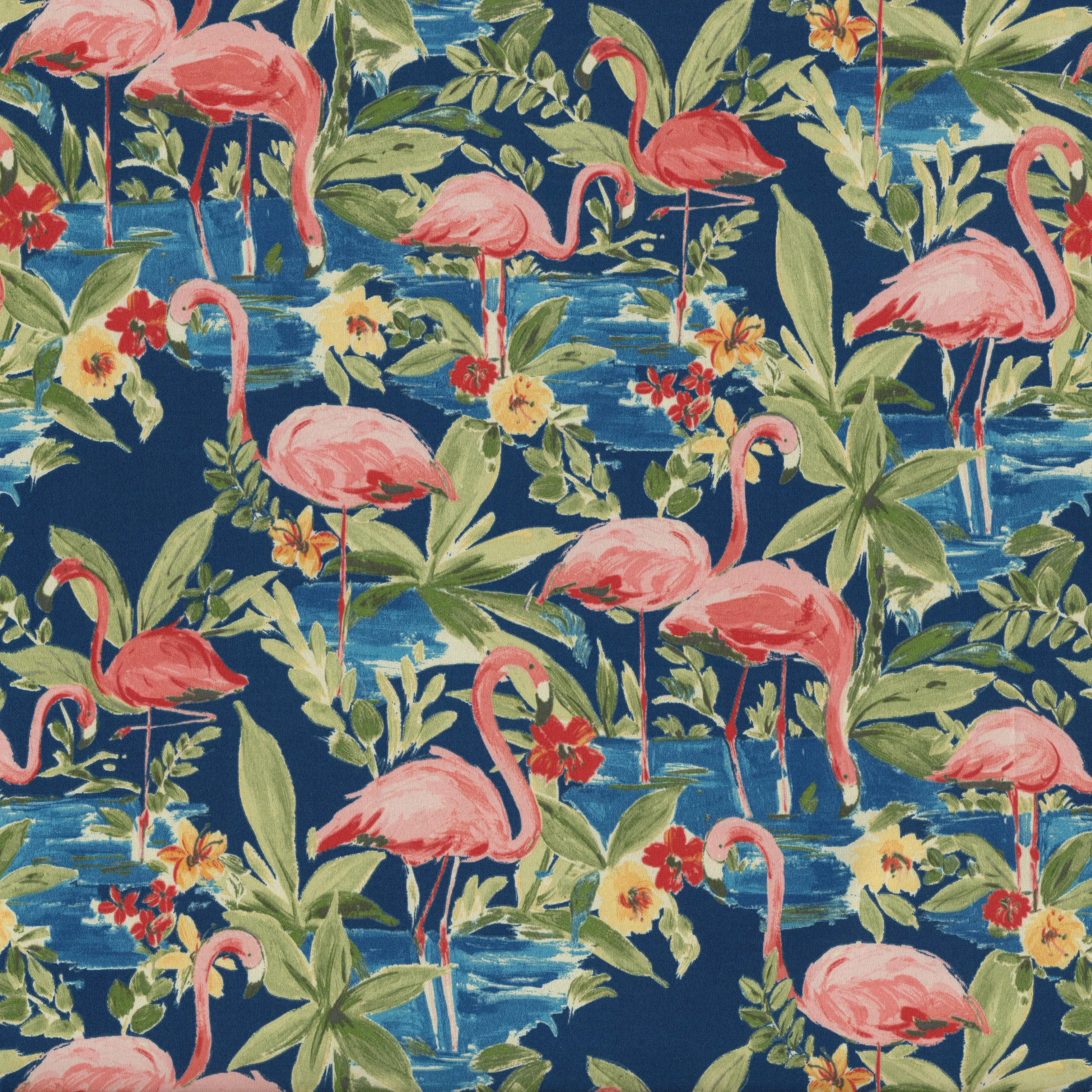 Flamingoing Lagoon Fabric