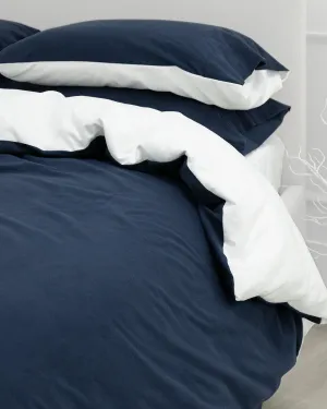 Flannel Navy/White Pillow Cases