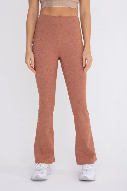 Flare Swoop Back High-Waisted Leggings