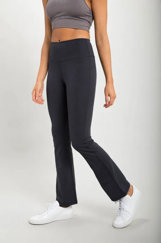 Flare Swoop Back High-Waisted Leggings