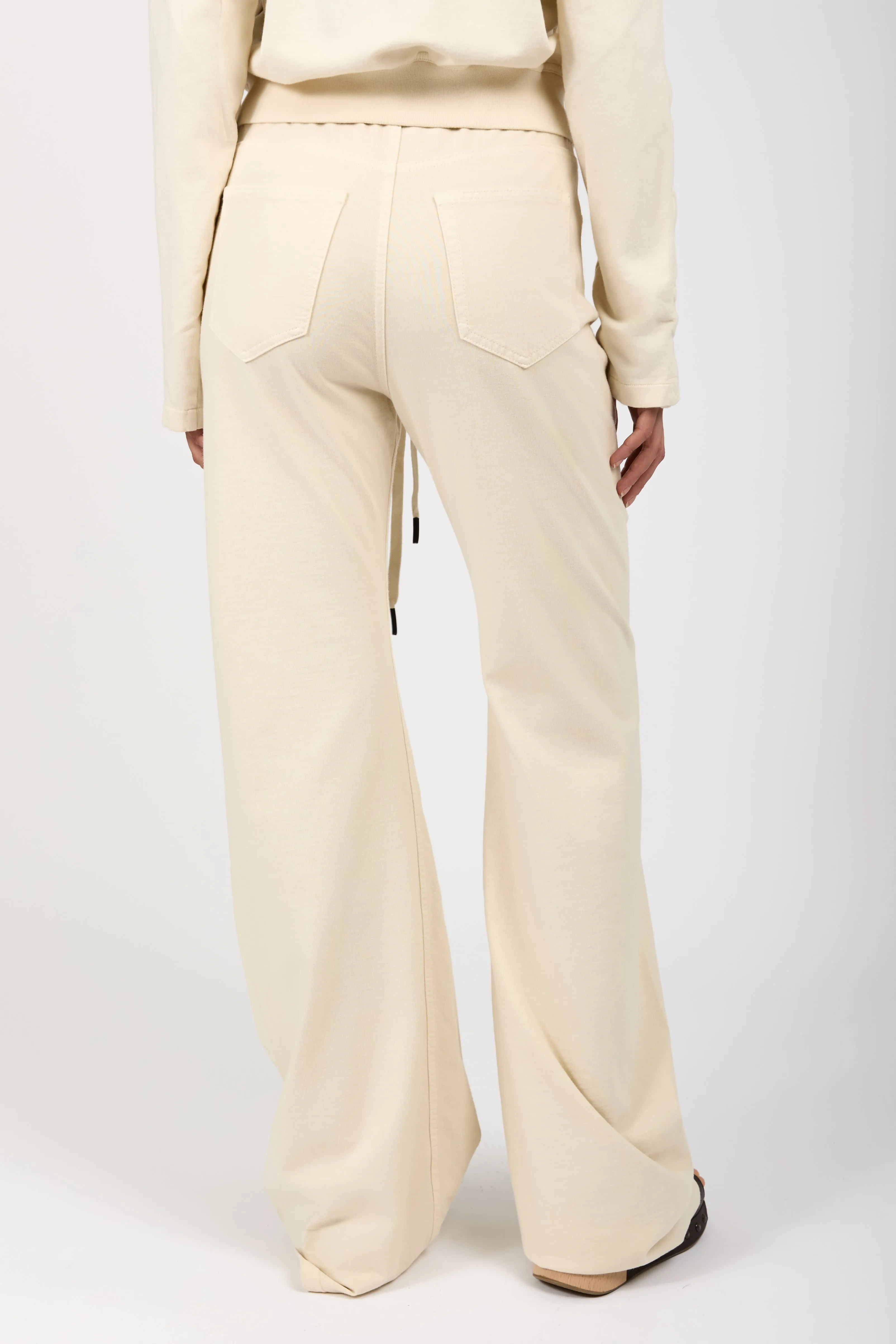 Flared Jersey Pant in Shell