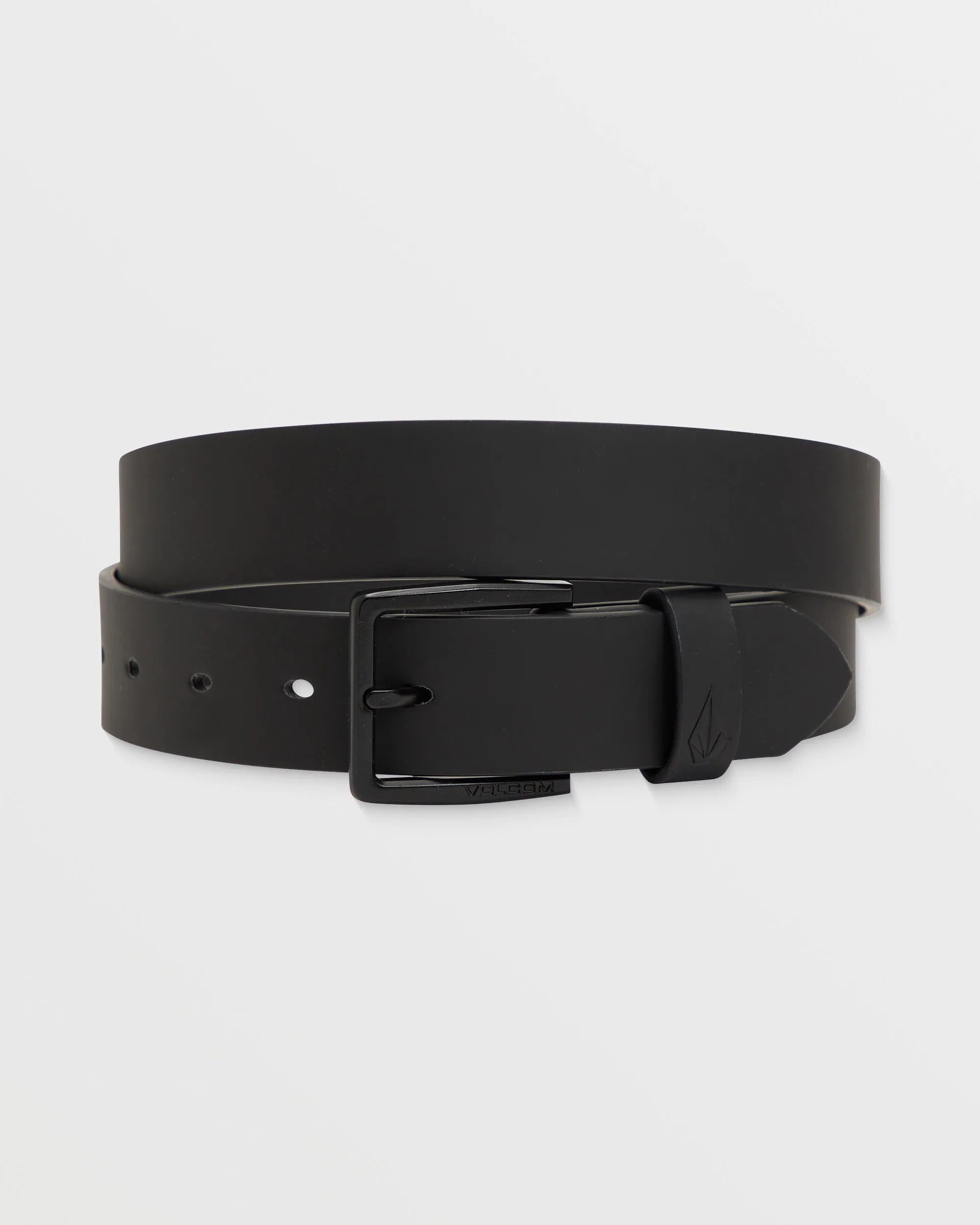 Flat Bar Pu Belt - Black