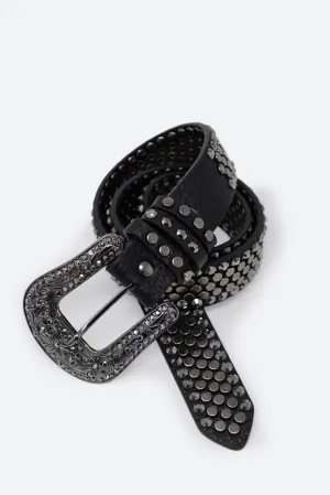 Flathead Metal Studded Belt - Black