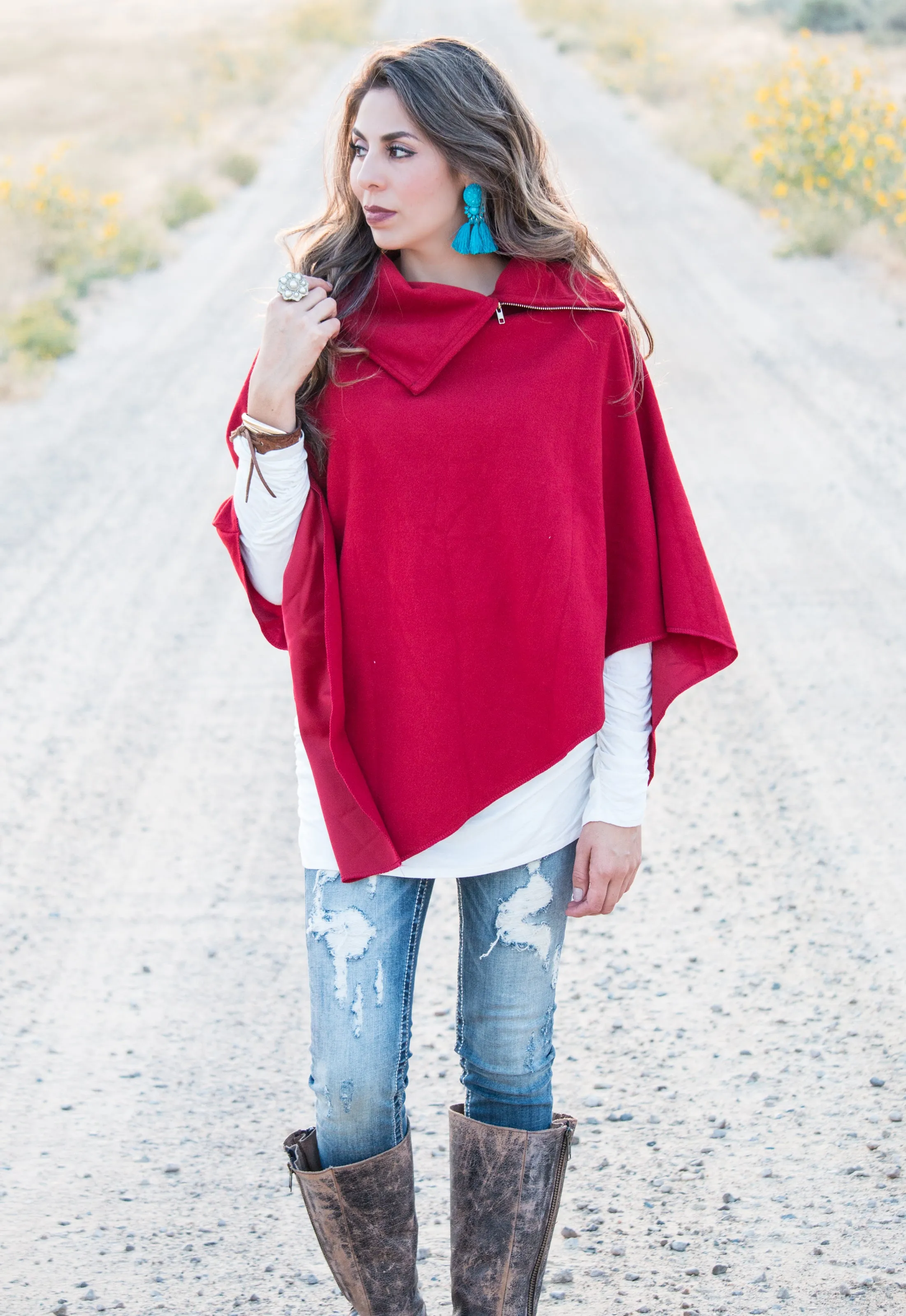 Fleece Poncho