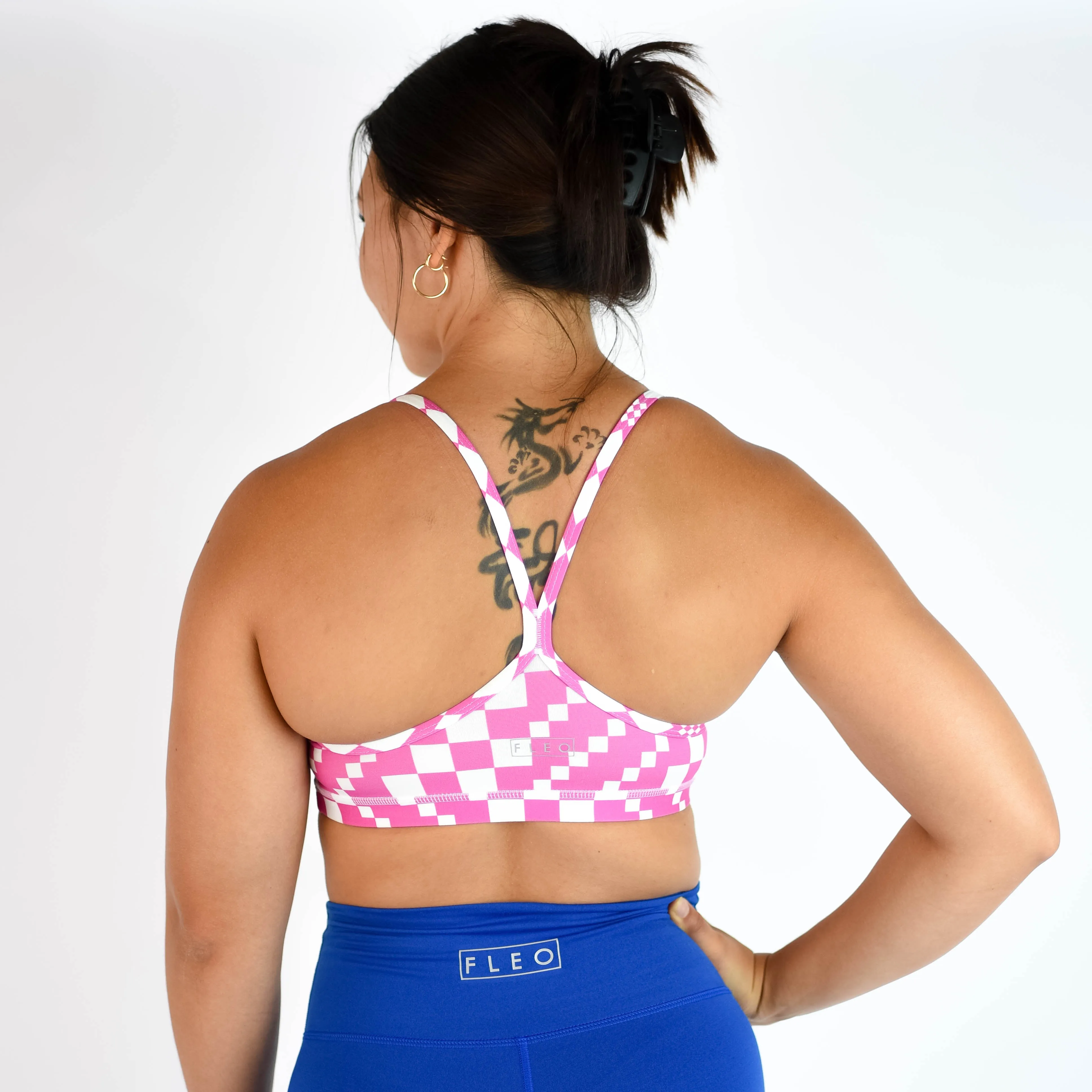 FLEO Cami Sports Bra - Phlox Check