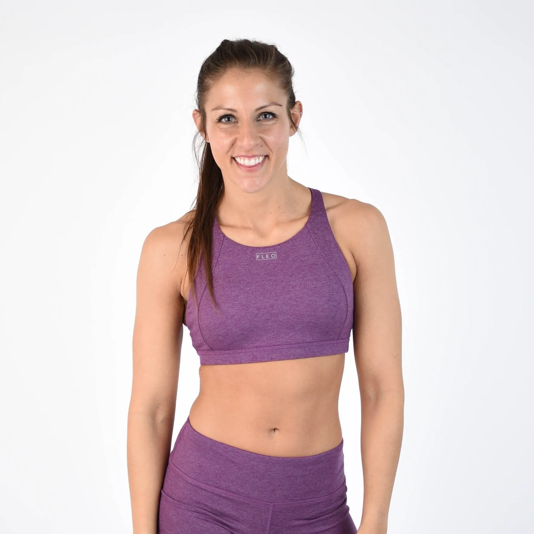 FLEO Jourdaine Sports Bra - Heather Wood Violet