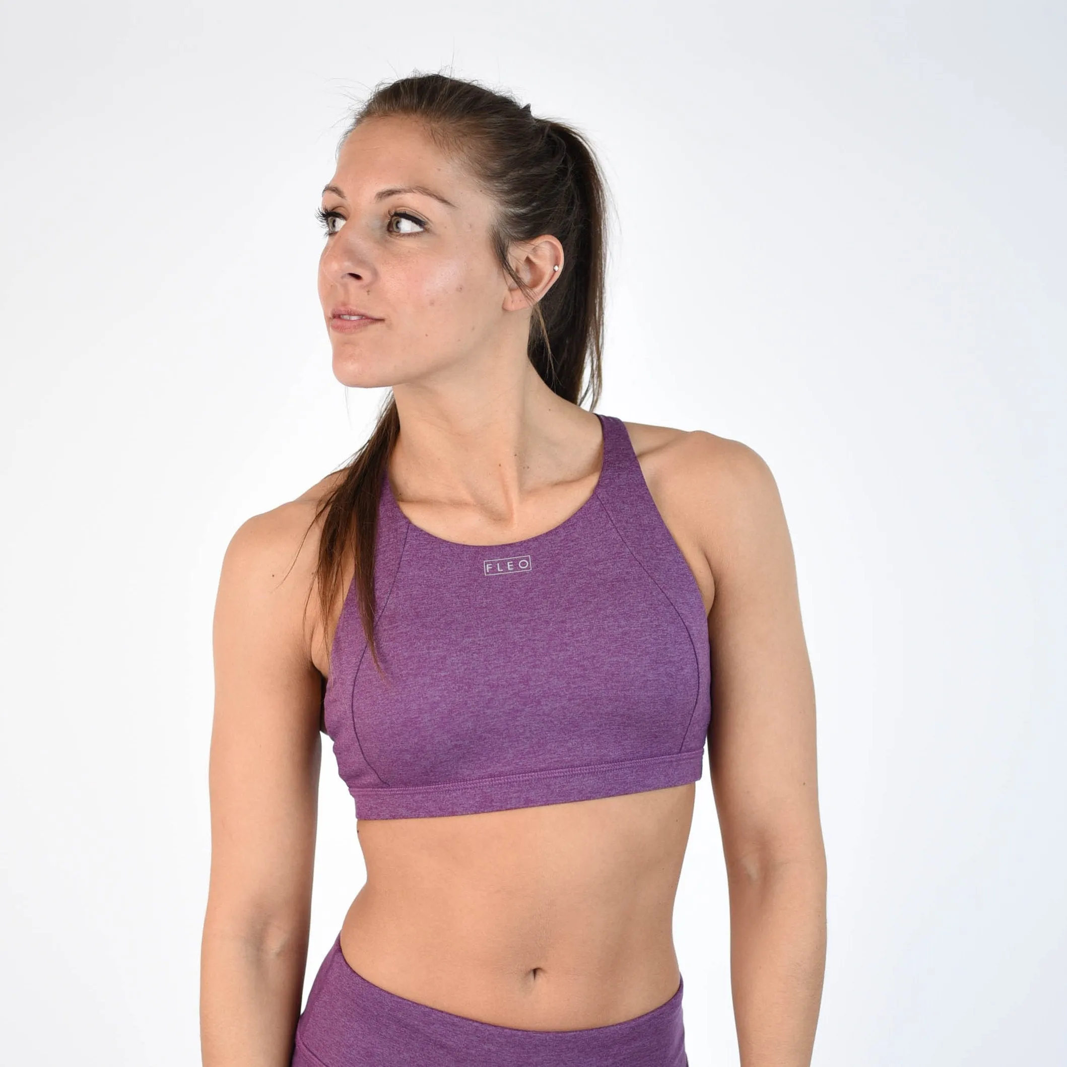 FLEO Jourdaine Sports Bra - Heather Wood Violet