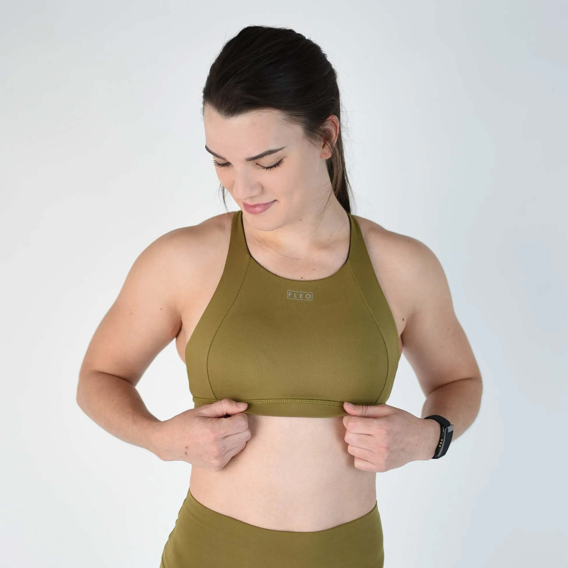 FLEO Jourdaine Sports Bra - Military Neutral