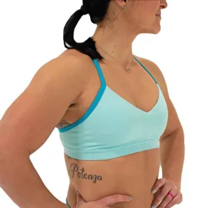 FLEO Reinette Sports Bra - Aqua Scuba x Katie Crewe