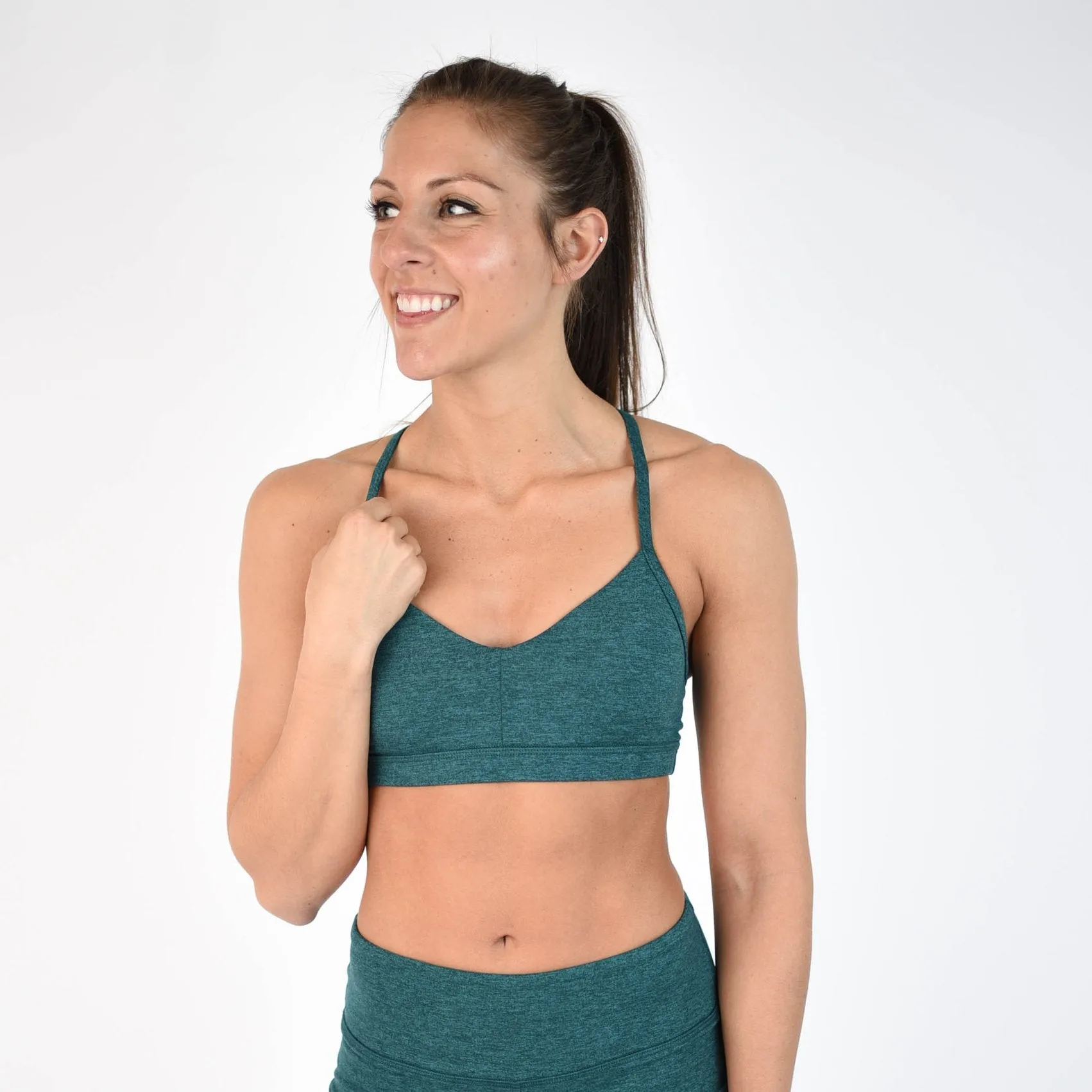 FLEO Reinette Sports Bra - Teal Spruce