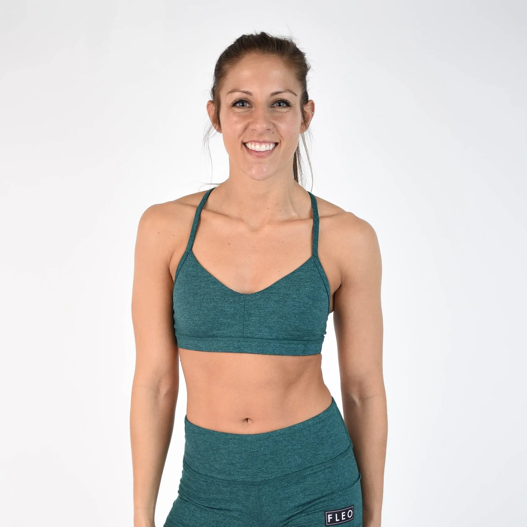 FLEO Reinette Sports Bra - Teal Spruce