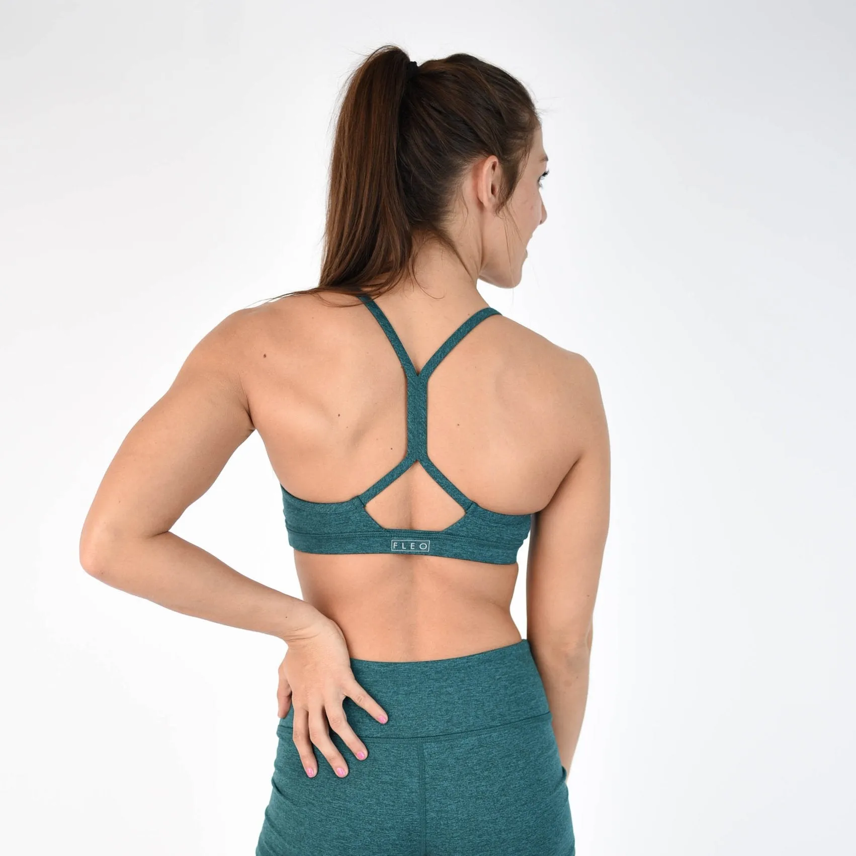 FLEO Reinette Sports Bra - Teal Spruce