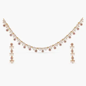 Fleur Delicate CZ Necklace Set