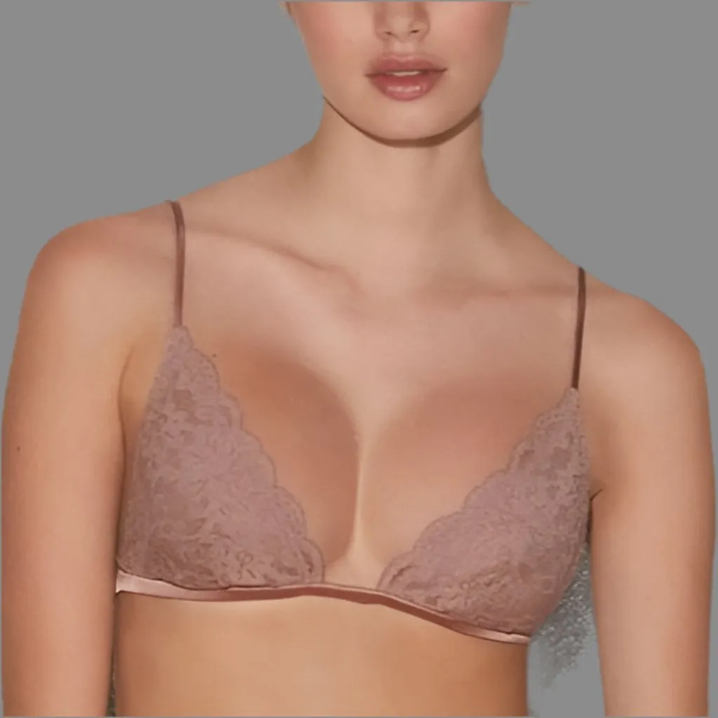 Fleur Du Mal - Essentials Triangle Bra - Nude