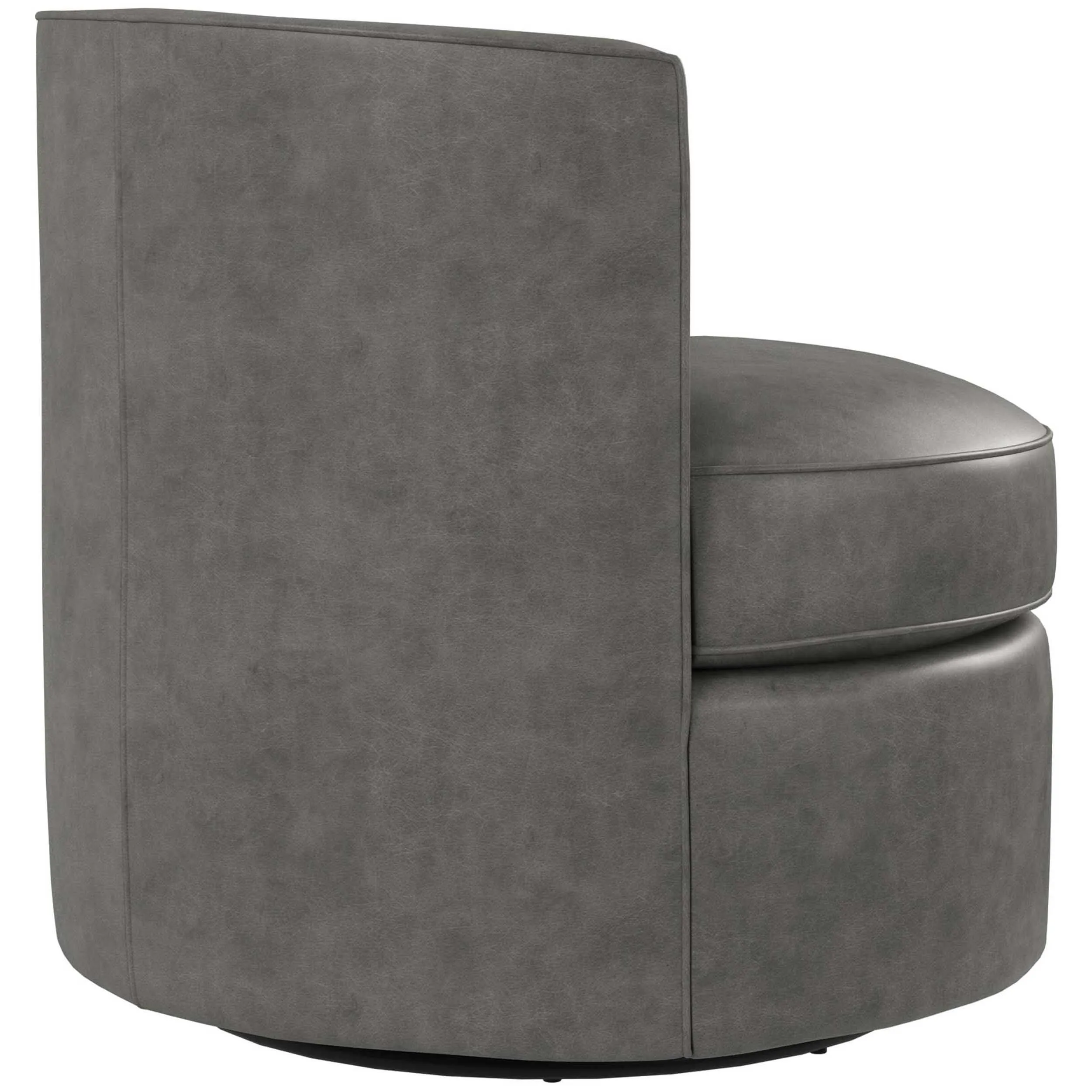 Fleur Leather Swivel Chair