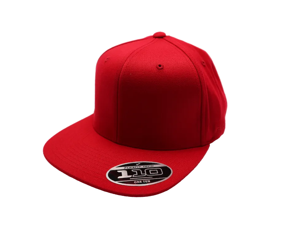 Flexfit 110 Premium Flat Peak Red