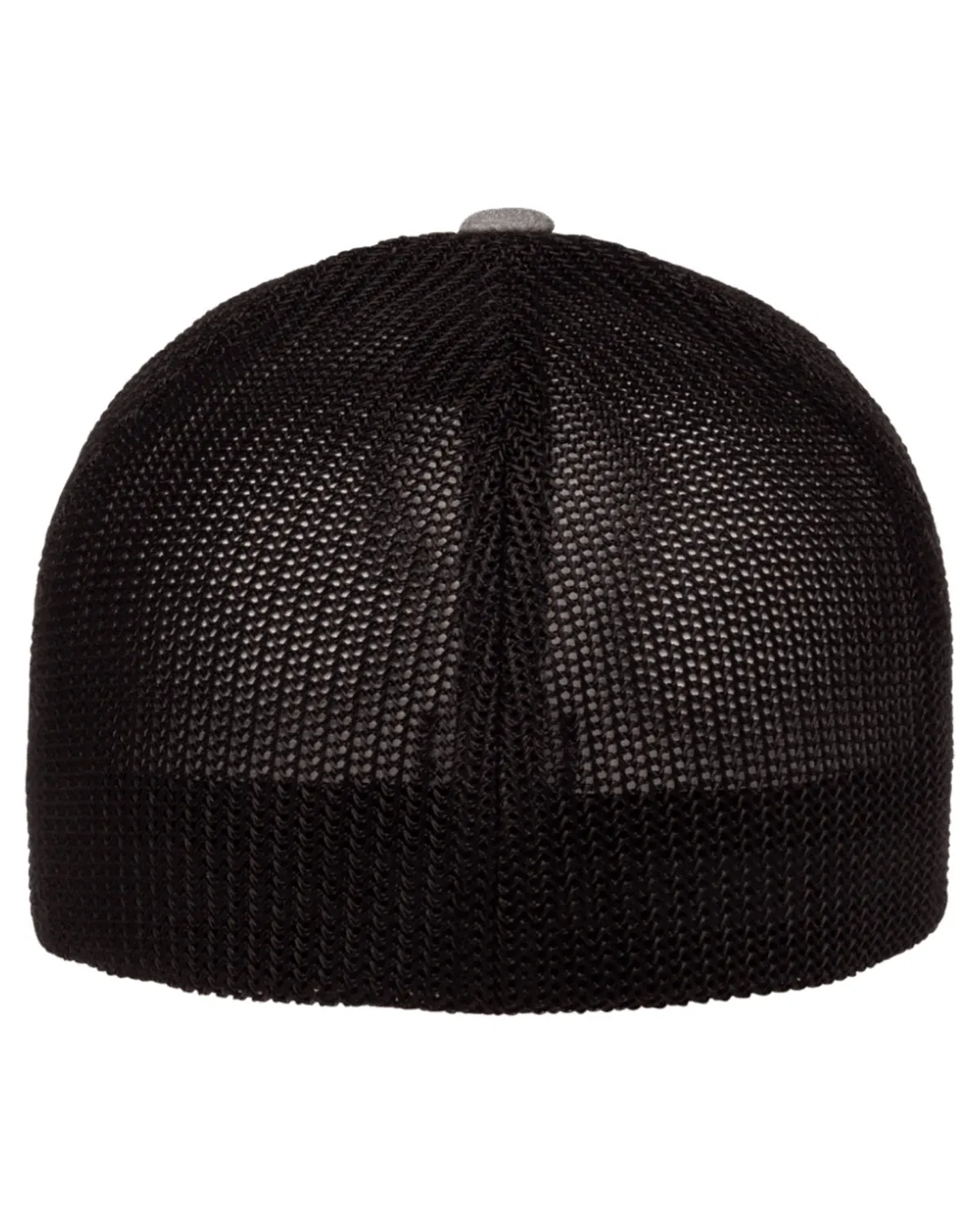 Flexfit Poly Melange Stretch Mesh Customized Caps, Heather/ Black