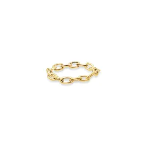 Flexible Gold Cable Chain Ring