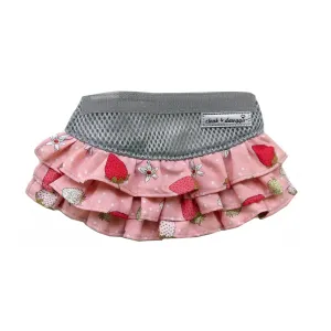 Flirty Strawberry Dog Skirt for  Strawberry Teacup Vest Harness