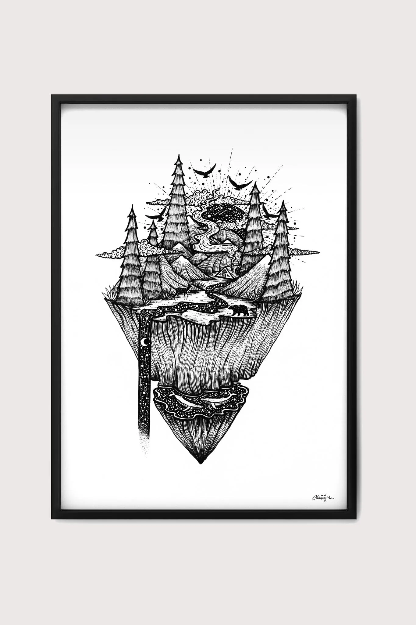 Floating Mountain Fine Art Print