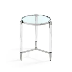 Floating Side Table Silver