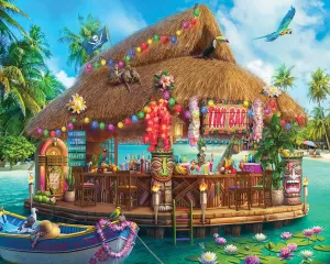 Floating Tiki Bar (1993pz) - 1000 Piece Jigsaw Puzzle