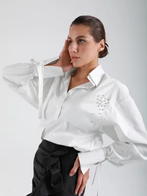 Flock Crystal Embellished Signature Shirt