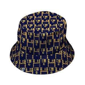 Floppy Disk Yellow Blue Bucket Hat