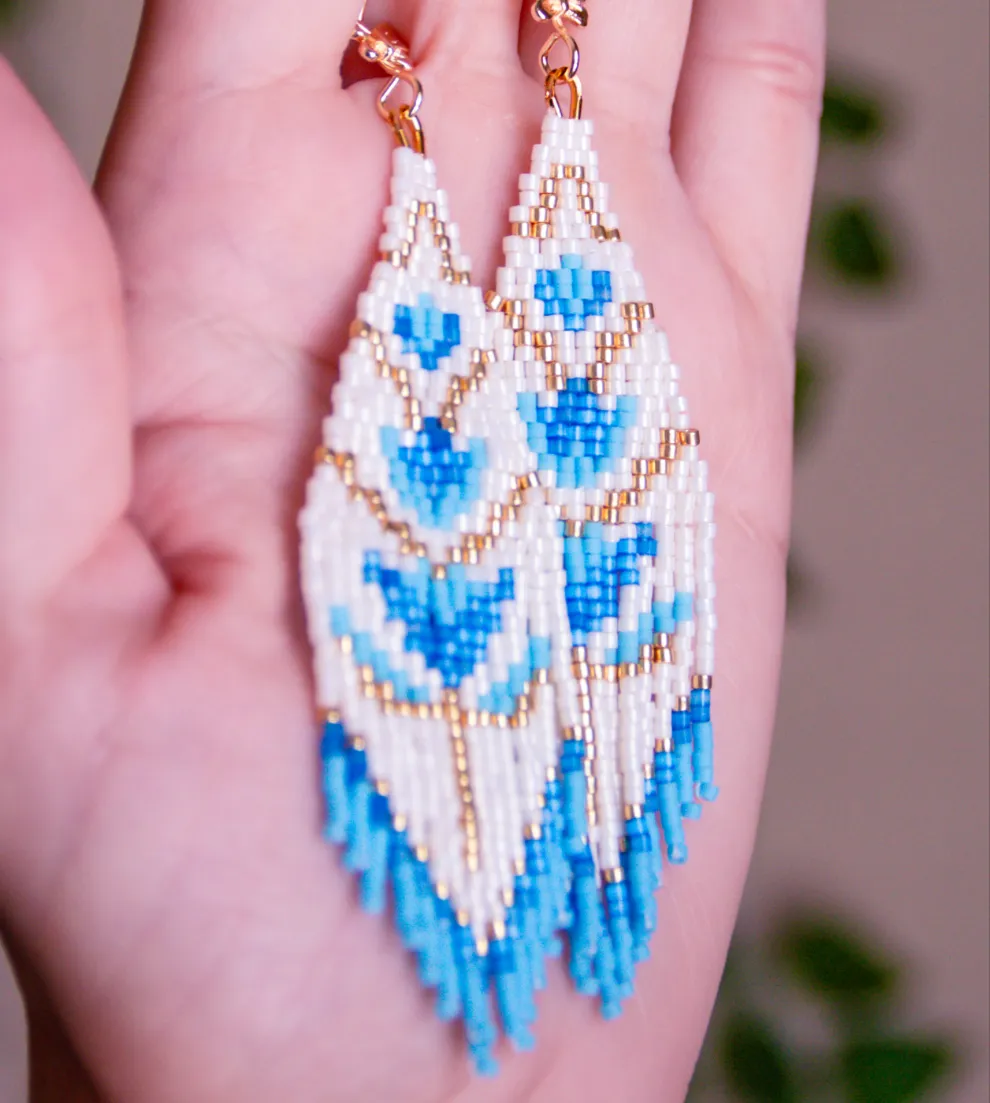 Flor Fringe earrings