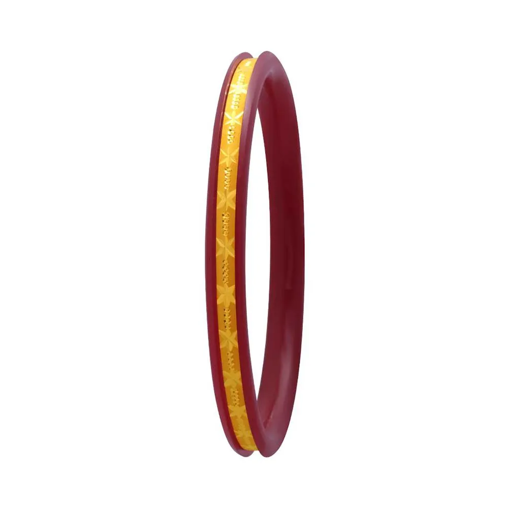 Floral 22k Gold Designed Pola Bangle