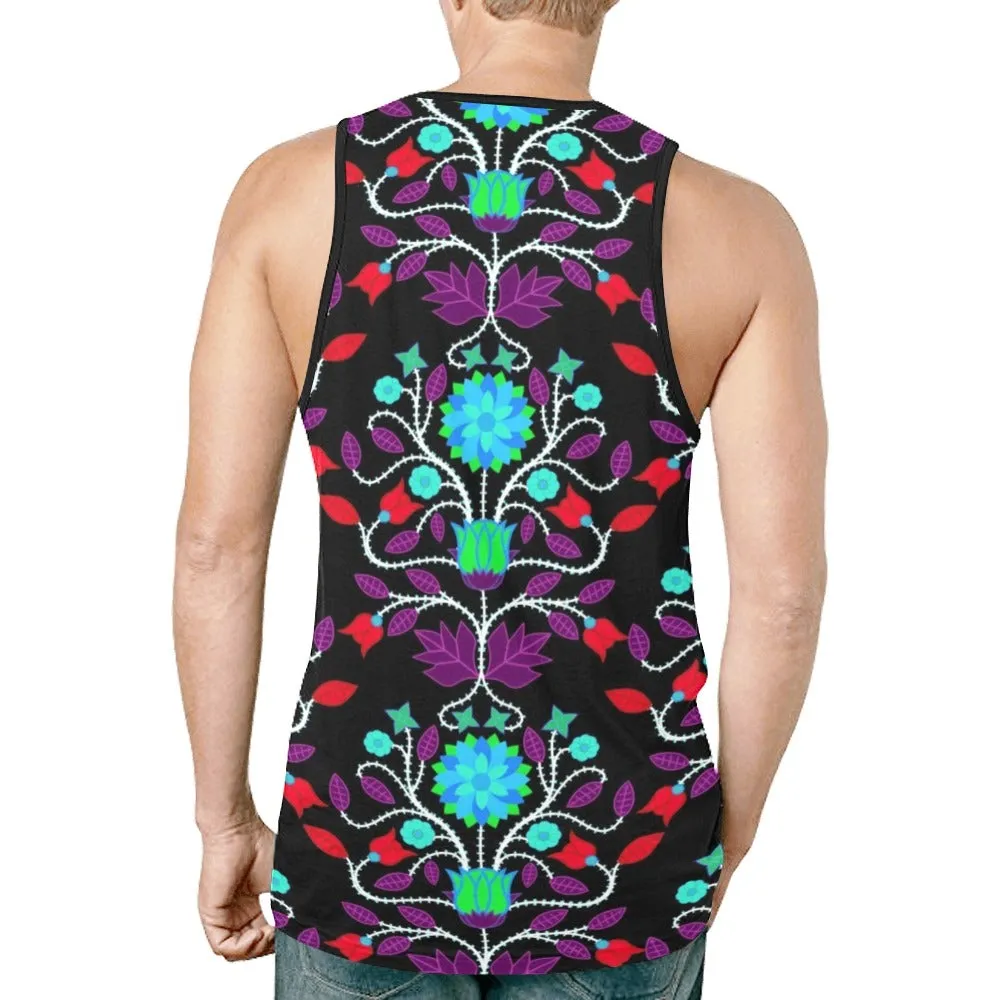 Floral Beadwork Four Clans Winter Tank Top