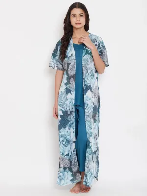 Floral Digital Print Gown - (Clearance - Final Sale)